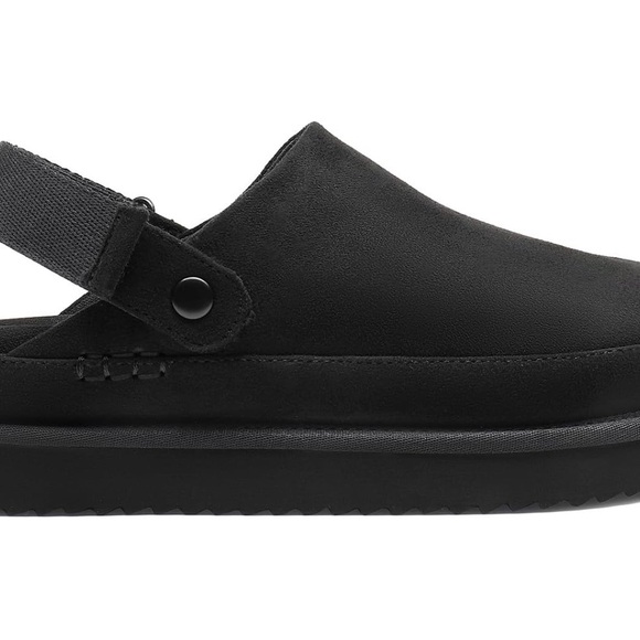 Dream Pairs Round-Toe Platform Mule Clogs Indoor/Outdoor Memory-Foam Black - Picture 4 of 6